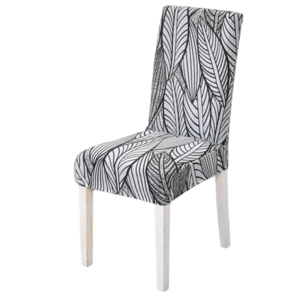 Housse de chaise <br> feuillages élégants