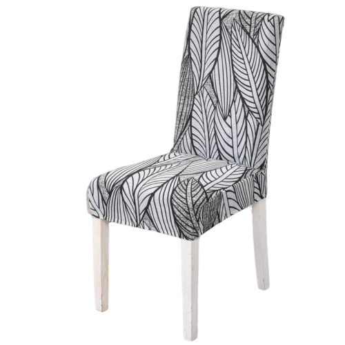 Housse de chaise <br> feuillages élégants