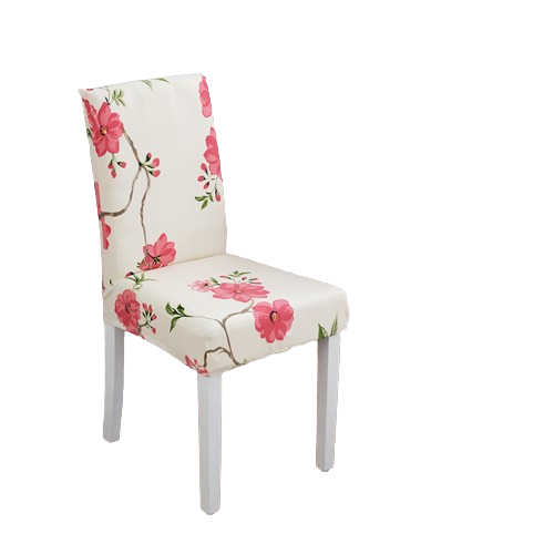 Housse de chaise <br> Fleurie Rose