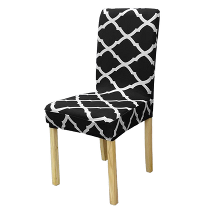 Housse de chaise <br> Géométrique Noir