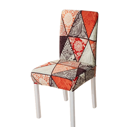 Housse de chaise <br> Géométrique Orange