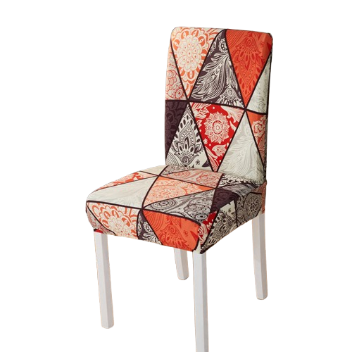 Housse de chaise <br> Géométrique Orange