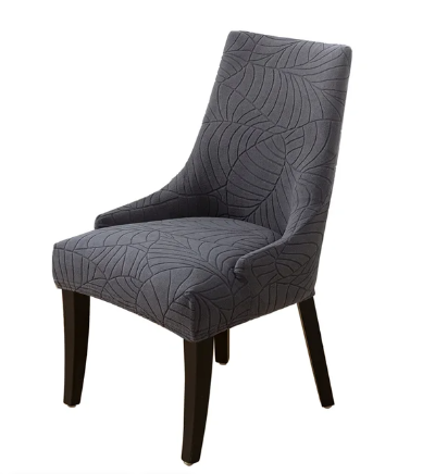 Housse de chaise Inclinée  <br> Jacquard Gris