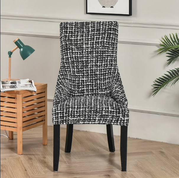 Housse de chaise Inclinée  <br> Pied-de-poule