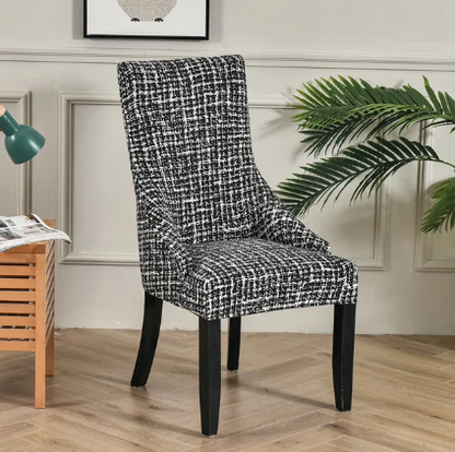 Housse de chaise Inclinée  <br> Pied-de-poule