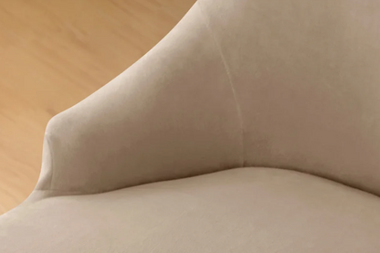 Housse de chaise <br> Inclinée Velours Beige