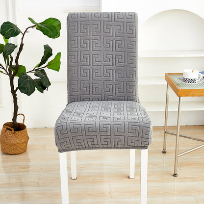 Housse de chaise <br>  Labyrinthe Gris