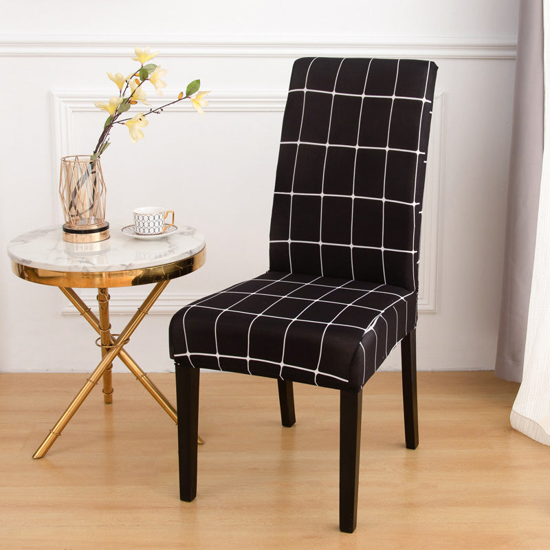Housse de chaise <br> Monochrome Noir et Blanc