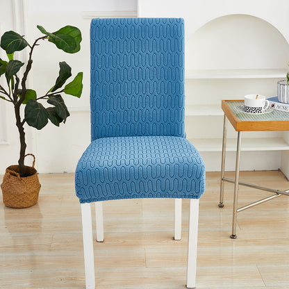 Housse de chaise <br> Ondulation Bleu