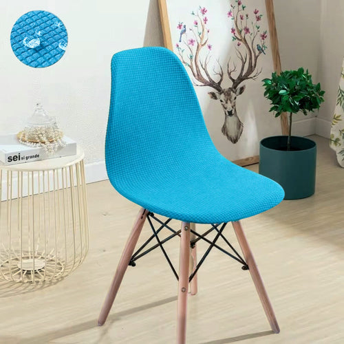 Housse chaise Scandinave <br> Bleue Aqua