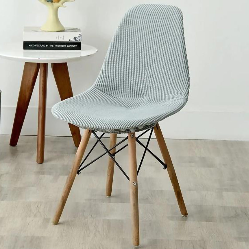 Housse chaise Scandinave <br> Côtelée Gris
