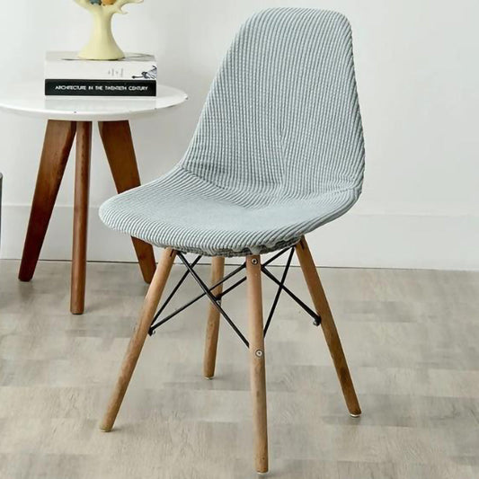 Housse chaise Scandinave <br> Côtelée Gris
