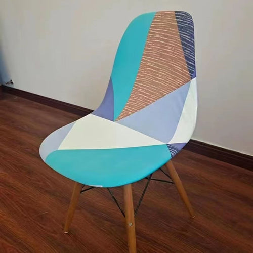 Housse chaise Scandinave <br> Design Bleu