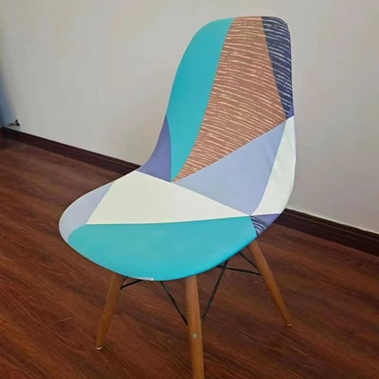 Housse chaise Scandinave <br> Design Bleu