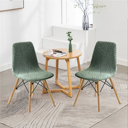 Housse de chaise Scandinave <br> Jacquard Vert