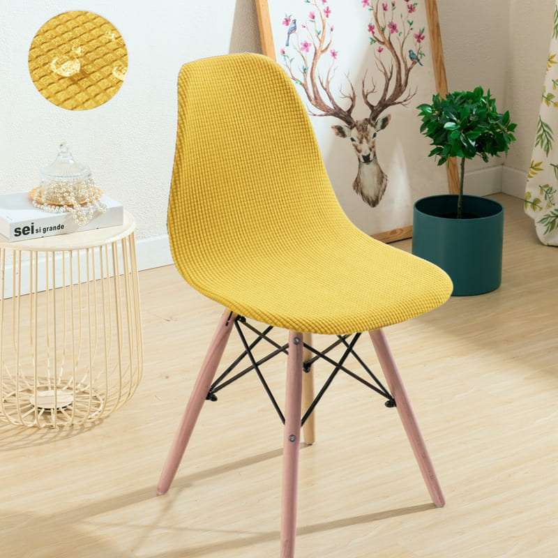 Housse chaise Scandinave <br> Jaune Doré