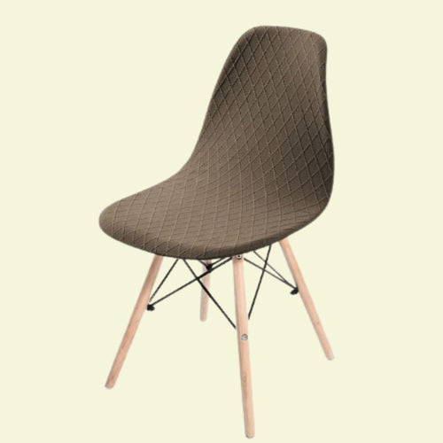 Housse chaise Scandinave <br> Universelle Marron Clair