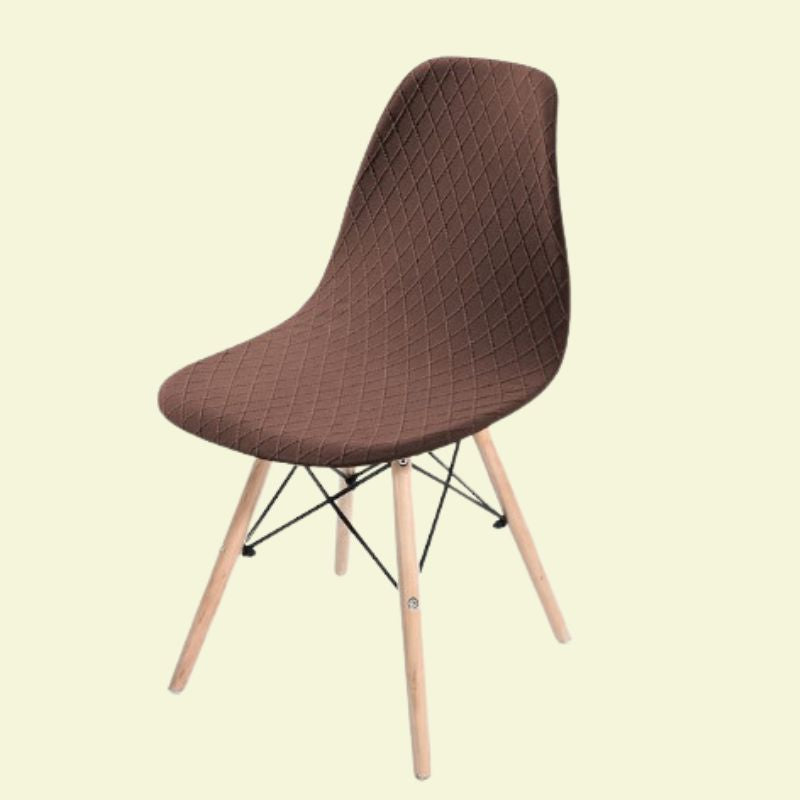 Housse chaise Scandinave <br> Universelle Marron