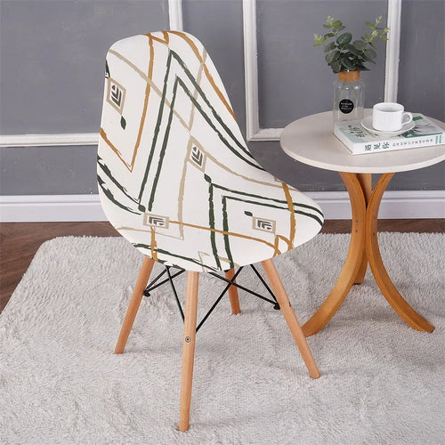 Housse chaise Scandinave <br> Moderne Blanche