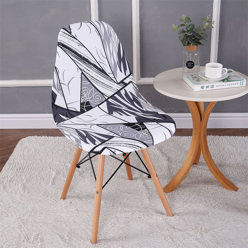 Housse chaise Scandinave <br> Moderne Noir et Blanc