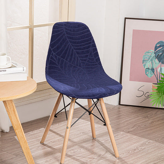 Housse chaise Scandinave <br> Monstera Bleue