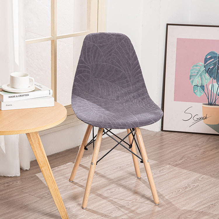 Housse chaise Scandinave <br> Monstera Grise