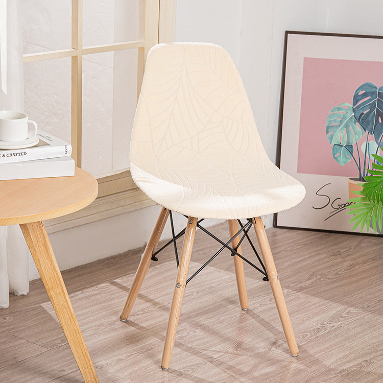 Housse chaise Scandinave <br> Monstera Ivoire