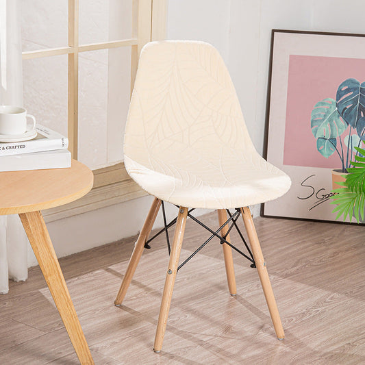 Housse chaise Scandinave <br> Monstera Ivoire
