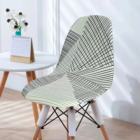 Housse chaise Scandinave <br> Quadrillée