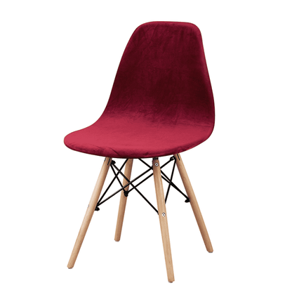 Housse de Chaise Scandinave Velours - Rouge - Décoration et Rénovation