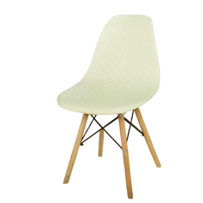 Housse chaise Scandinave <br> Jacquard Blanc