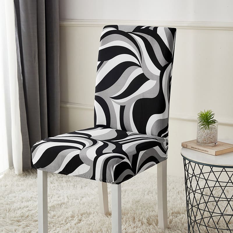 Housse de chaise <br> vagues modernes