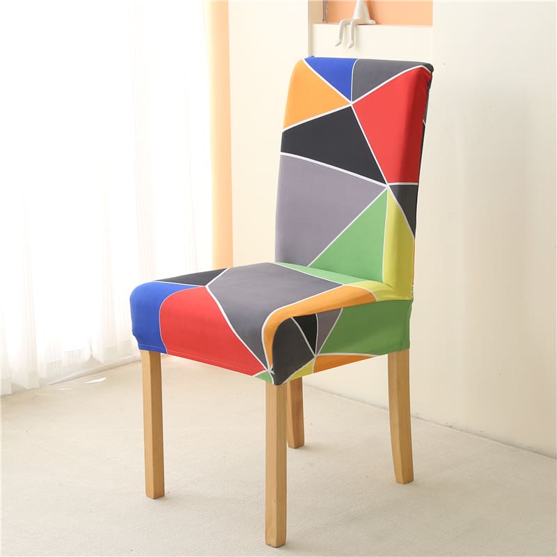 Housse de chaise <br> vibrations géométriques