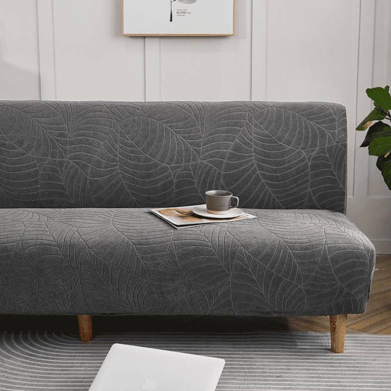 Housse pour canapé clic clac - Housse pour clic clac imperméable gris foncé