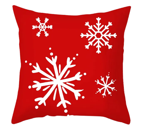 Housse de coussin 45x45 <br> Flocon de Neige