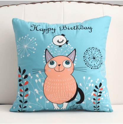 Housse de coussin 45x45 <br> Joyeux Anniversaire