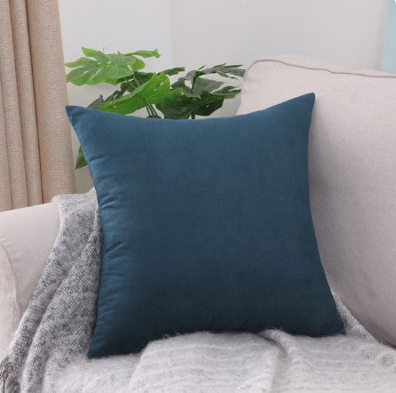 Housse de coussin 60x60 <br> Velours Bleu Marine