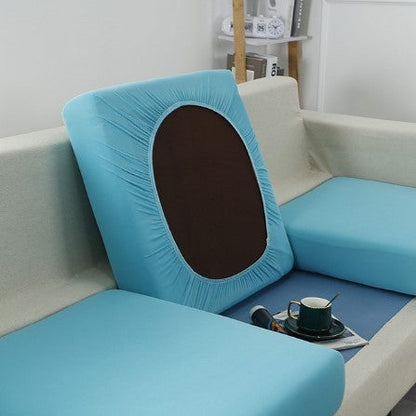 Housse de Coussin Canapé <br> Extensible Bleu Ciel