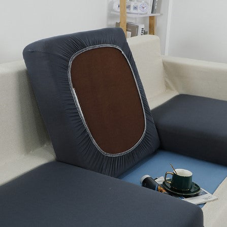 Housse de Coussin Canapé <br> Extensible Grise