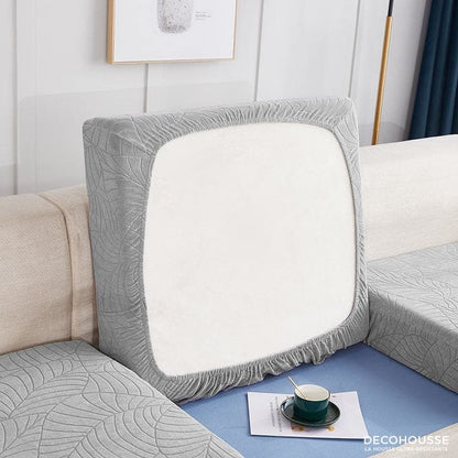 Housse Coussin Canapé Résistant aux éclaboussures Gris Clair