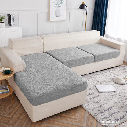 Housse Coussin Canapé Résistant aux éclaboussures Gris Clair