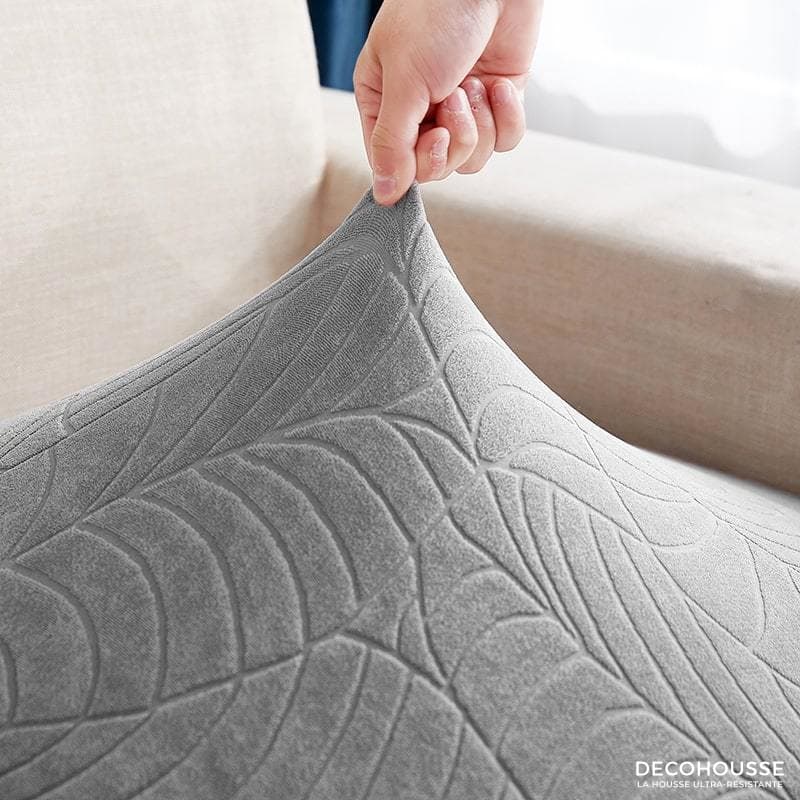 Housse Coussin Canapé Résistant aux éclaboussures Gris Clair