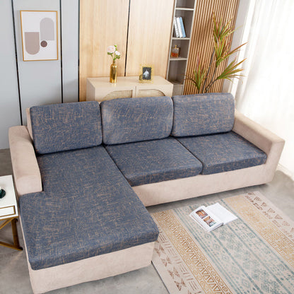 Housse de Coussin Canapé <br> Imprimée Bleu