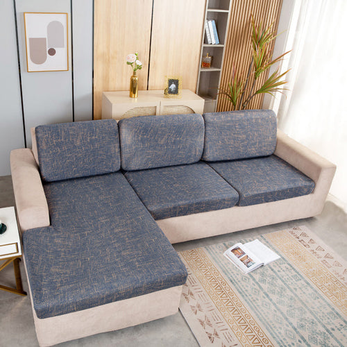 Housse de Coussin Canapé <br> Imprimée Bleu