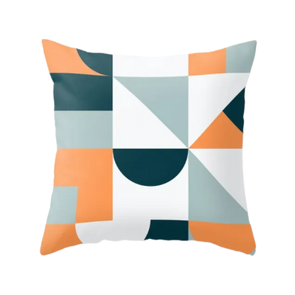 Housse de coussin Géométrique <br> Orange