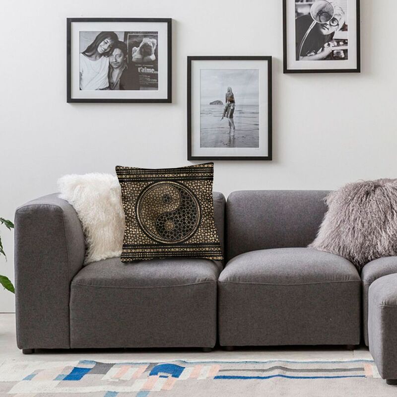 Housse de coussin <br> Yin Yang