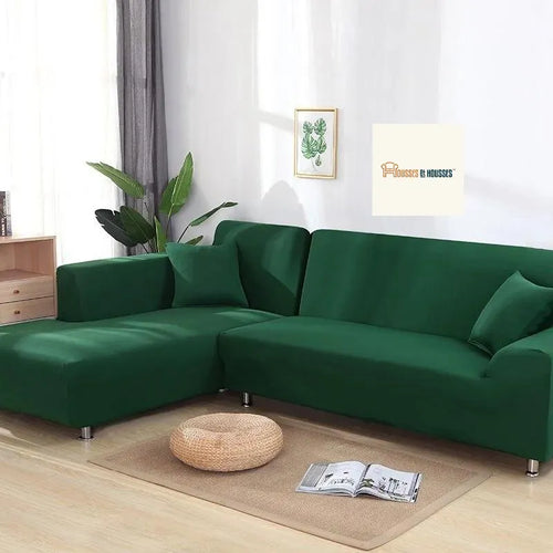 Housse de Canapé d'Angle Vert