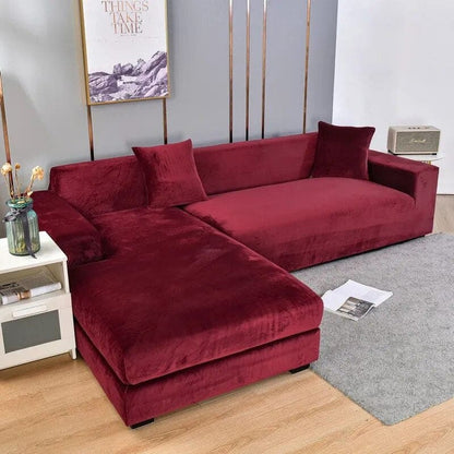 Housse de Canapé d'Angle - Bordeaux