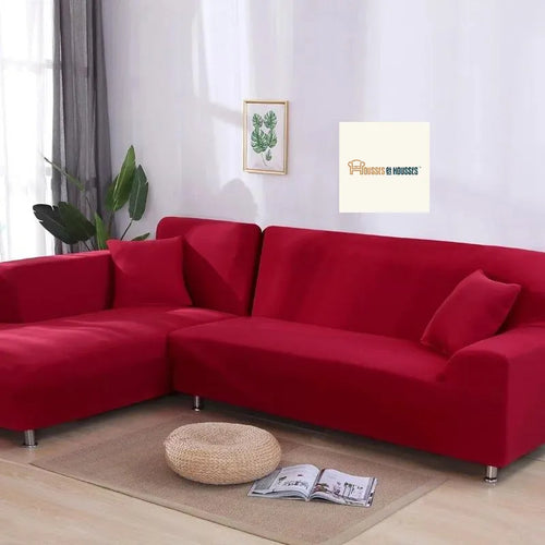 Housse de Canapé d'Angle Rouge
