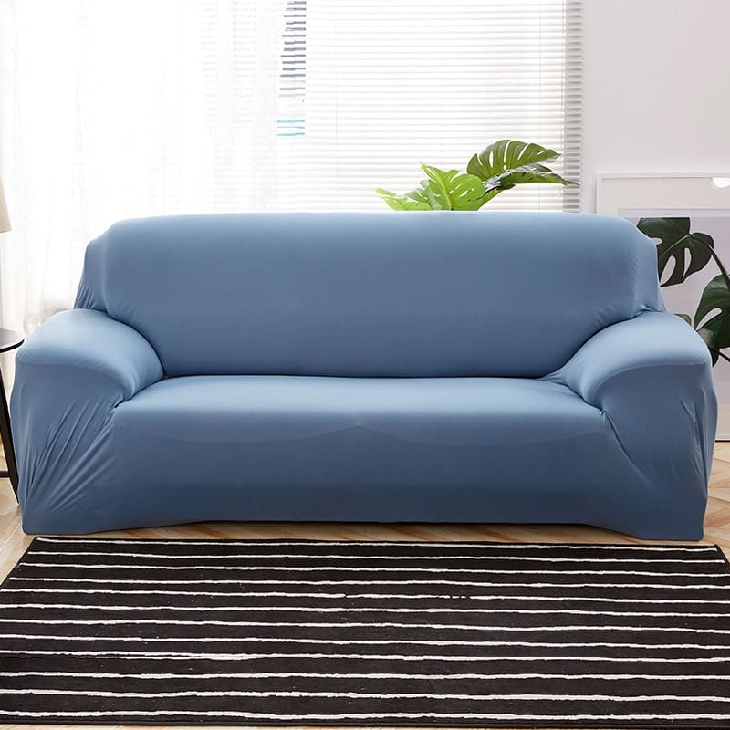 Housse de Canapé Extensible <br> Bleu Ciel